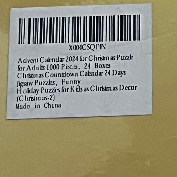 Advent Calendar Jigsaw Puzzle 2024-1008 Adult Kids,24 Days Countdown Calendar - Picture 4 of 4